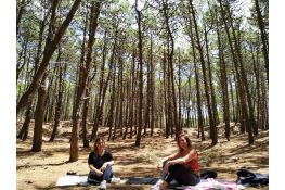 Clase Yoga en el bosque